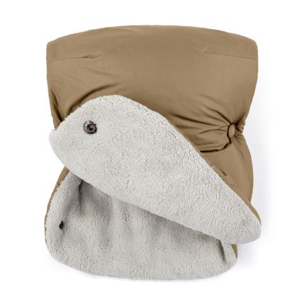 PETITE&MARS - SET Baby footmuff 3in1 JIBOT + stroller hand muff brown