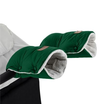 PETITE&MARS - SET Baby footmuff 3in1 JIBOT + stroller hand muff green
