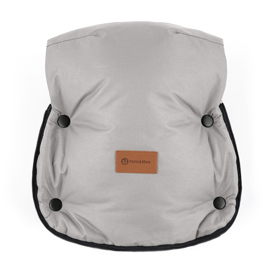 PETITE&MARS-SET Baby footmuff 4in1 ARCTIC + stroller hand muffs FURRY Champagne Shower