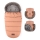 PETITE&MARS - SET Baby footmuff 4in1 COMFY + stroller hand muffs FURRY Pastel Peach