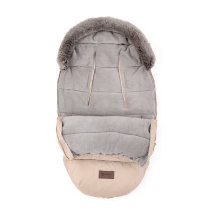 PETITE&MARS - SET Baby footmuff 4in1 COMFY + stroller hand muffs FURRY Rose Petal