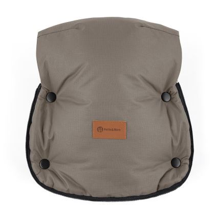 PETITE&MARS - Stroller hand muffs FURRY Mocha Mousse