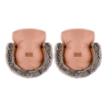 PETITE&MARS - Stroller hand muffs FURRY Pastel Peach