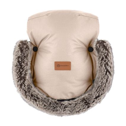 PETITE&MARS - Stroller hand muffs FURRY Rose Petal