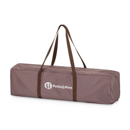 PETITE&MARS - Travel Cot NYJA Elegant Dreamlines Mocha