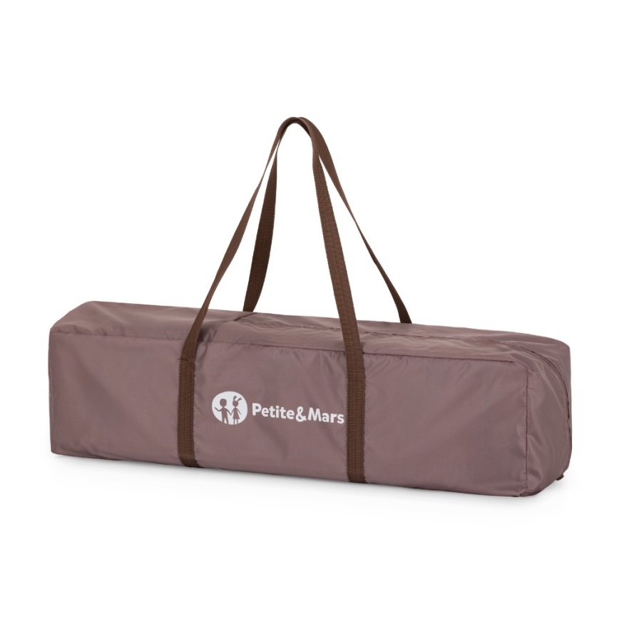 PETITE&MARS - Travel Cot NYJA Elegant Dreamlines Mocha