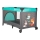 PETITE&MARS - Travel crib KOOT-FOX turquoise