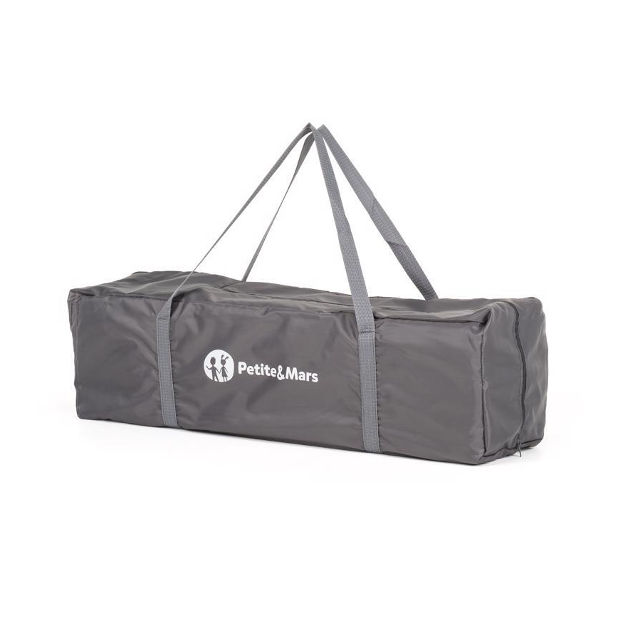 PETITE&MARS - Travel crib KOOT-LION grey