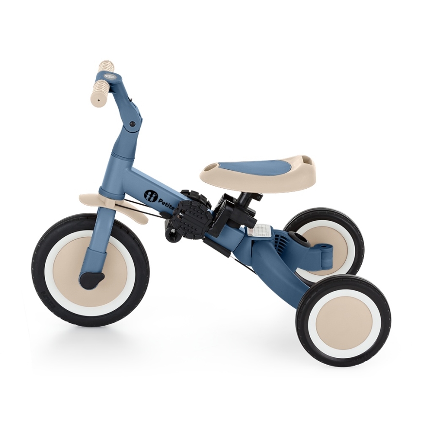 PETITE&MARS - TURBO PLUS 5-in-1 Children's Tricycle, Ocean Blue