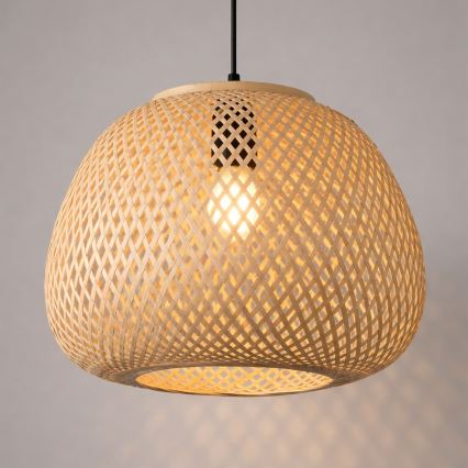 PETRA Cable Pendant Lamp 1xE27/15W/230V, Bamboo