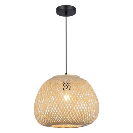 PETRA Cord Pendant Light 1x E27/15W/230V, Ø 35 cm, Bamboo
