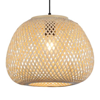 PETRA Cord Pendant Light 1x E27/15W/230V, Ø 35 cm, Bamboo