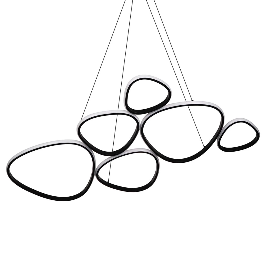 PETRA LED Cable-Suspended Chandelier, LED/58W/230V 4000K, Black