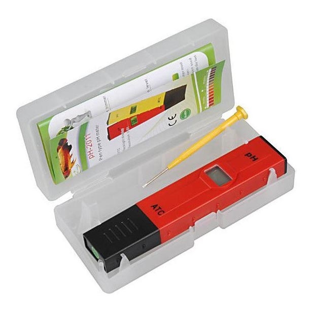 pH meter with calibration solution PH-2011 4xLR44