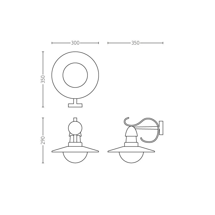 Philips 01816/30/PN - Outdoor light MYGARDEN TOPIARY 1xE27/60W/230V IP44