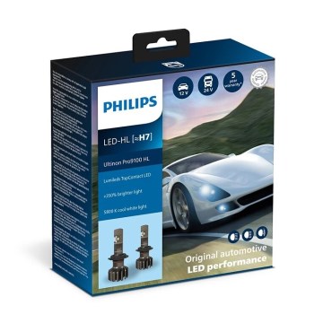 Philips 11972U91X2 - SET 2x LED Car bulb Ultinon Pro9100 H7 PX26d/13,2W/12/24V 5800K
