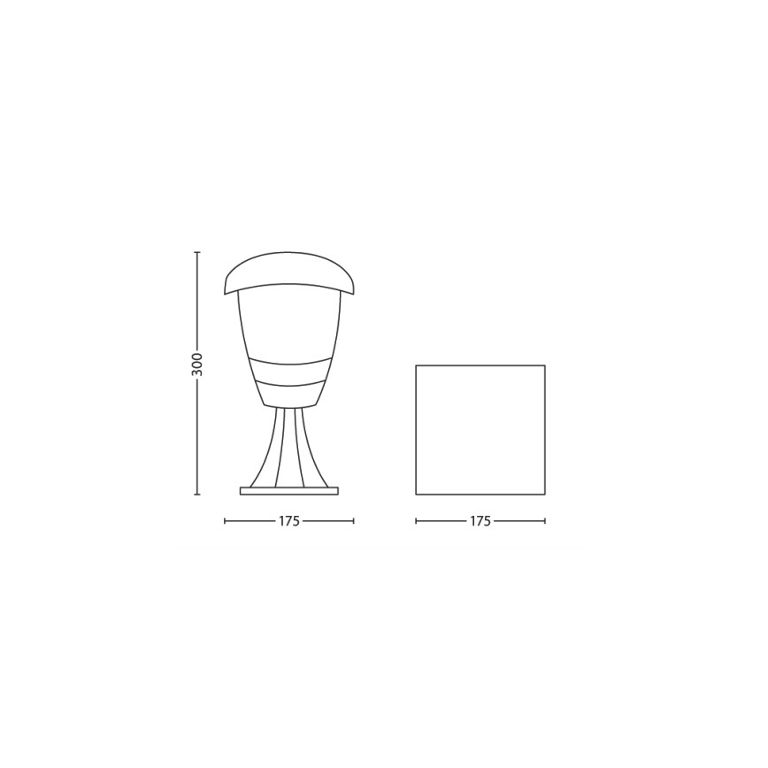 Philips - Garden lamp 1xE27/60W/230V