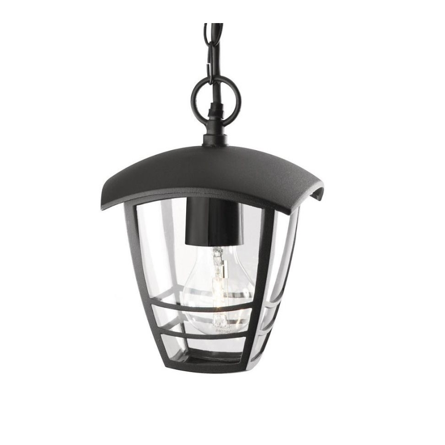 Philips - Outdoor pendant chandelier 1xE27/60W/230V black IP44