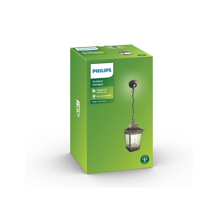 Philips 15406/86/PN - Outdoor chandelier HEDGE 1xE27/60W/230V IP44