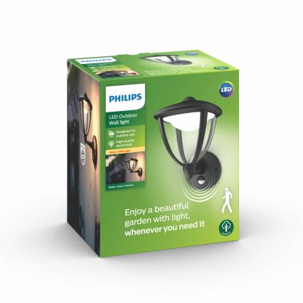 Philips - LED Outdoor wall light with a sensor 1xLED/4,5W/230V IP44