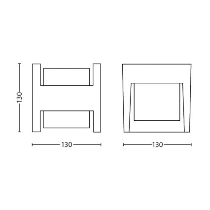 Philips - LED Outdoor wall light LED/4,5W/230V 2700K IP44