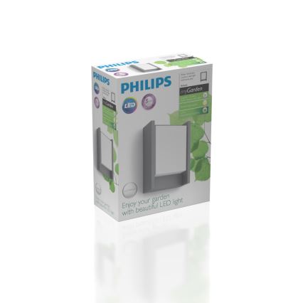 Philips - LED Outdoor wall light LED/6W/230V 2700K IP44