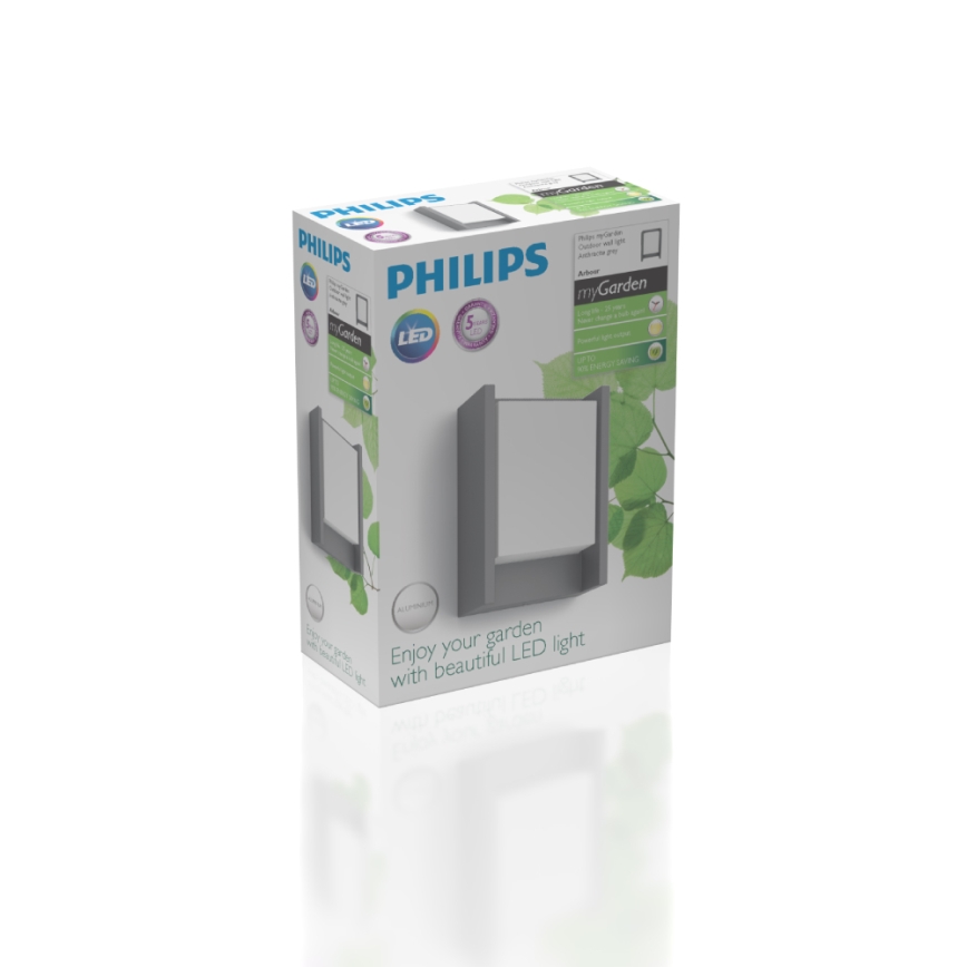 Philips - LED Outdoor wall light LED/6W/230V 2700K IP44
