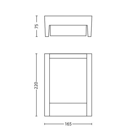 Philips - LED Outdoor wall light LED/6W/230V 4000K IP44