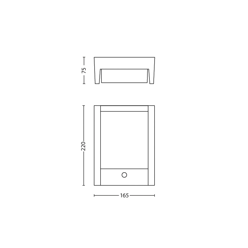 Philips - LED Outdoor wall light with a sensor LED/6W 2700K IP44