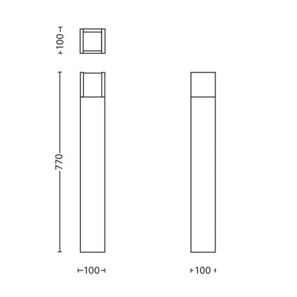 Philips - LED Outdoor lamp LED/6W/230V 4000K IP44