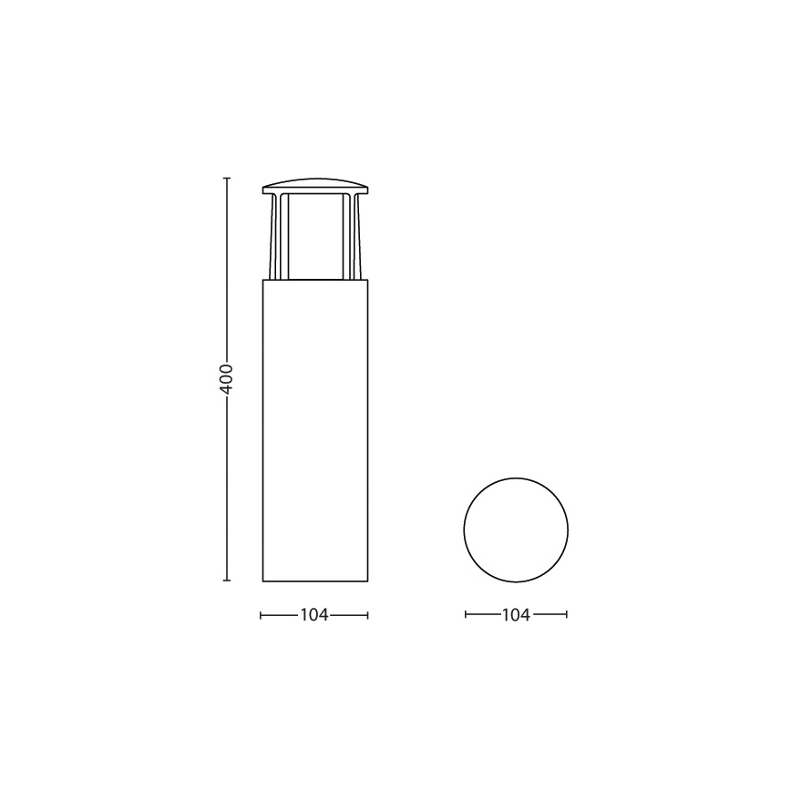 Philips - LED outdoor lamp 1xLED/6W/230V IP44