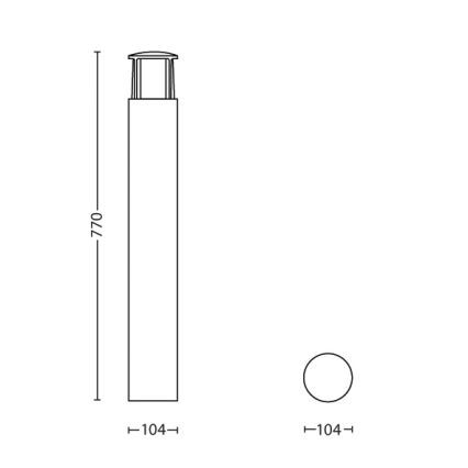 Philips - LED outdoor lamp 1xLED/6W/230V IP44