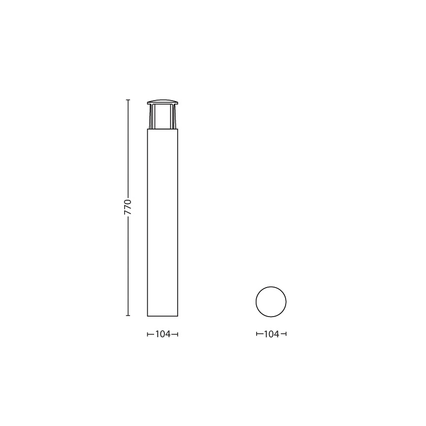 Philips - LED outdoor lamp 1xLED/6W/230V IP44