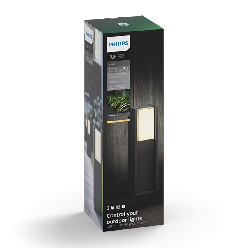 Philips 16473/93/P0 - LED Dimming outdoor lamp HUE TURACO 1xE27/9,5W/230V