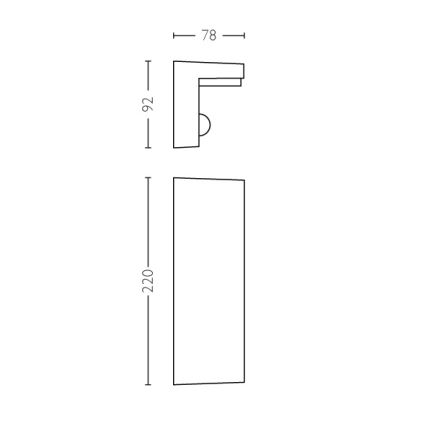 Philips - LED Outdoor wall light with a sensor 2xLED/4,5W/230V 2700K IP44