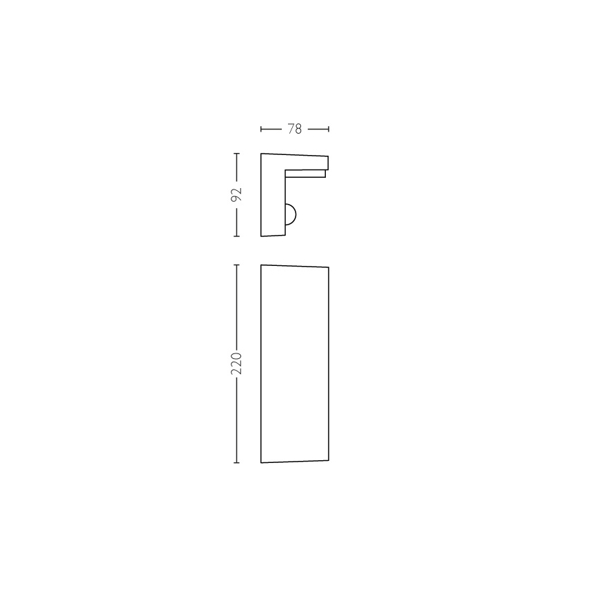 Philips - LED Outdoor wall light with a sensor 2xLED/4,5W/230V 2700K IP44
