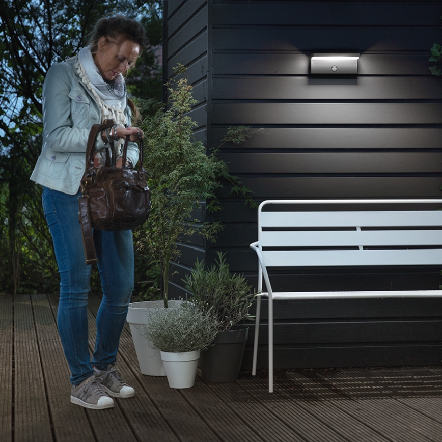 Philips - LED Outdoor wall light with a sensor 2xLED/4,5W/230V 4000K IP44