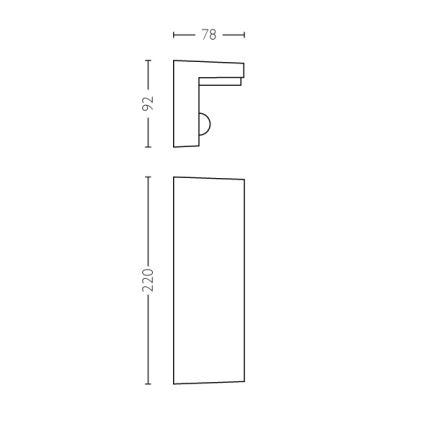 Philips - LED Outdoor wall light with a sensor 2xLED/4,5W/230V 4000K IP44