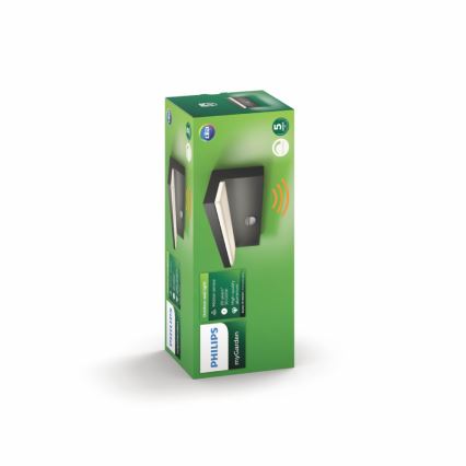 Philips 16484/93/P3 - Outdoor LED wall light sensor BUSTAN 2xLED/4,5W