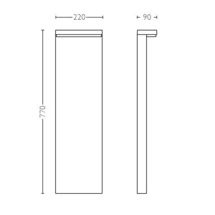 Philips - LED Outdoor lamp 2xLED/4,5W/230V 2700K IP44