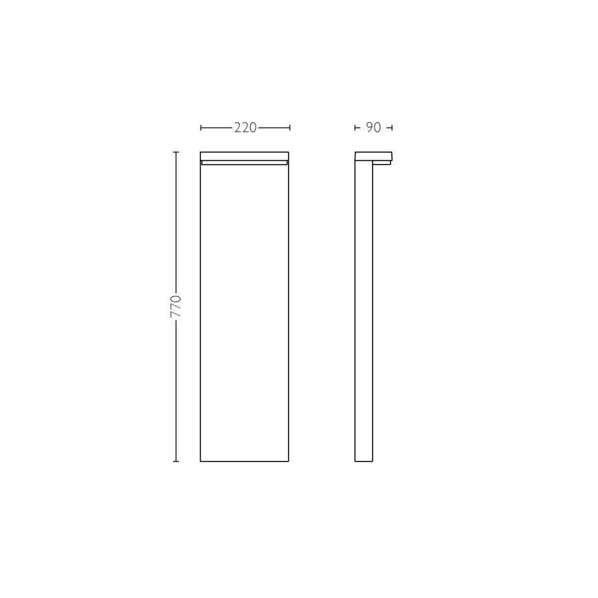 Philips - LED Outdoor lamp 2xLED/4,5W/230V 2700K IP44