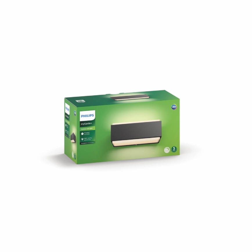 Philips - Dimming outdoor light 2xLED/4,5W IP44