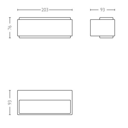 Philips - LED Dimming outdoor light 2xLED/4,5W IP44
