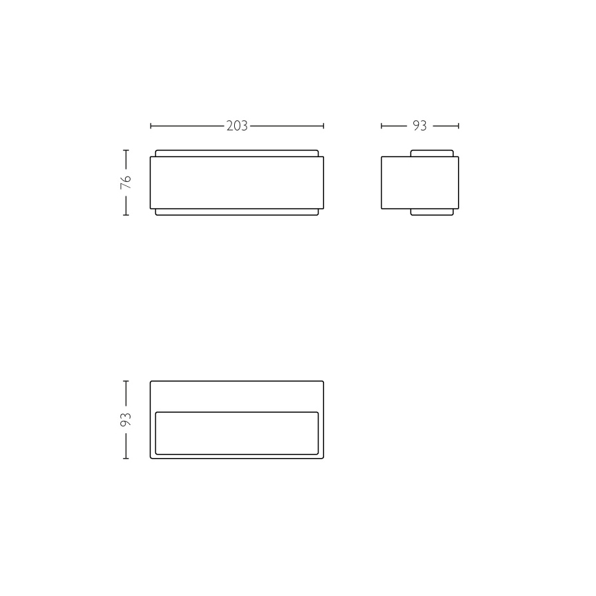 Philips - LED Dimming outdoor light 2xLED/4,5W IP44