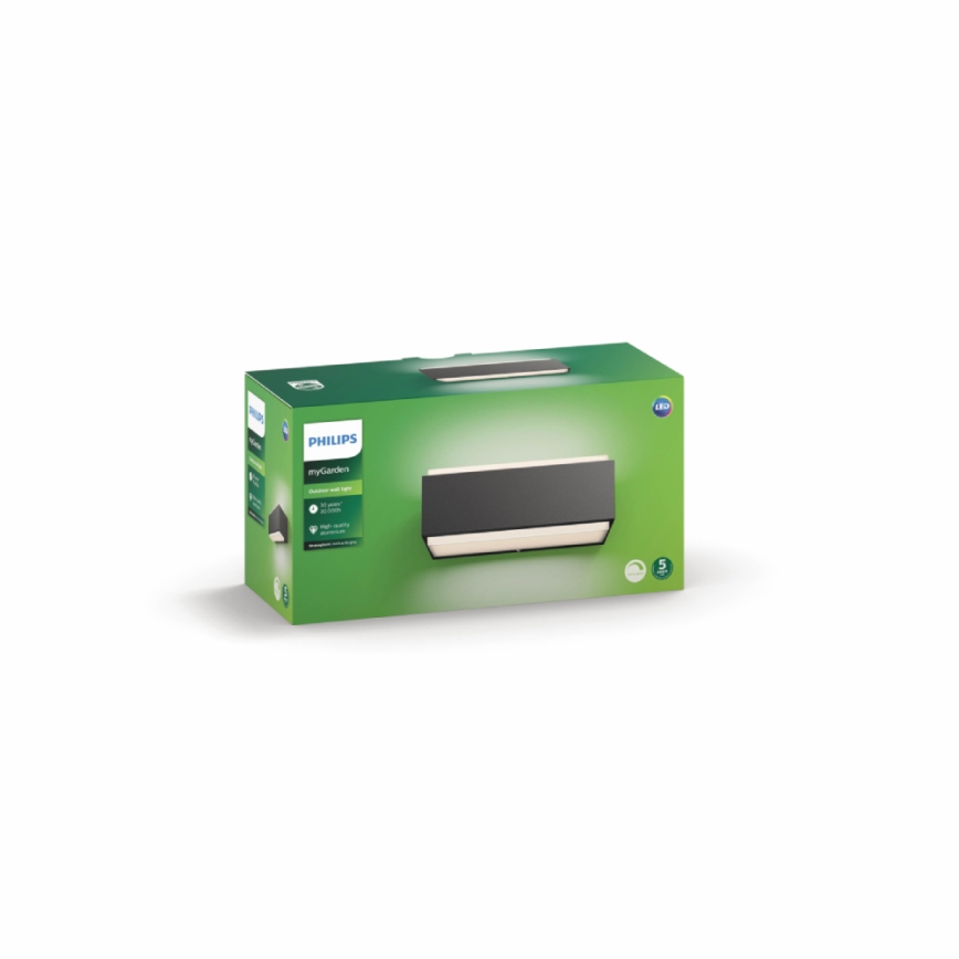Philips - LED Dimming outdoor light 2xLED/4,5W IP44
