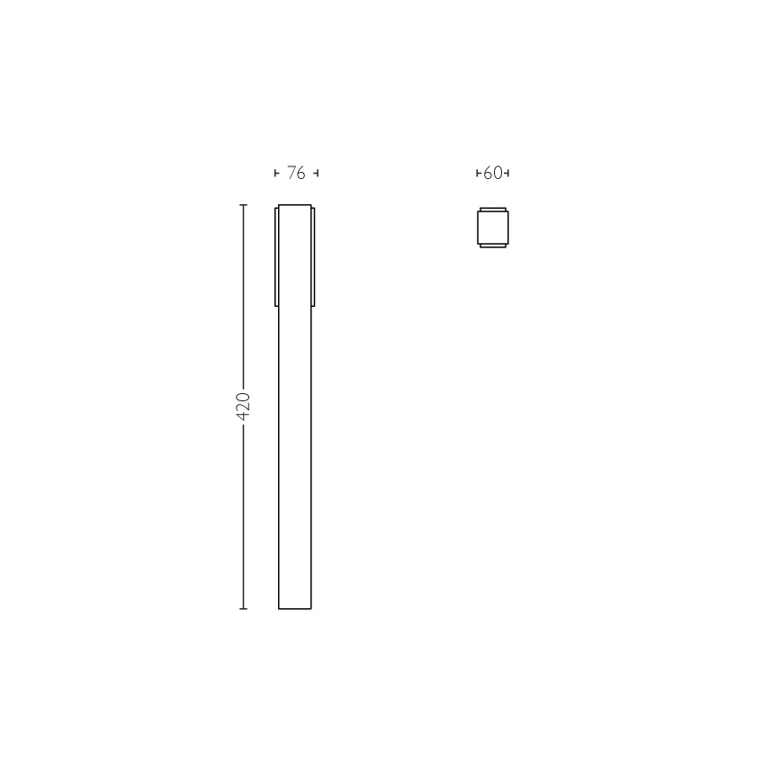 Philips - Outdoor column light 2xLED/4,5W IP44