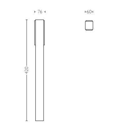 Philips - Outdoor column light 2xLED/4,5W IP44