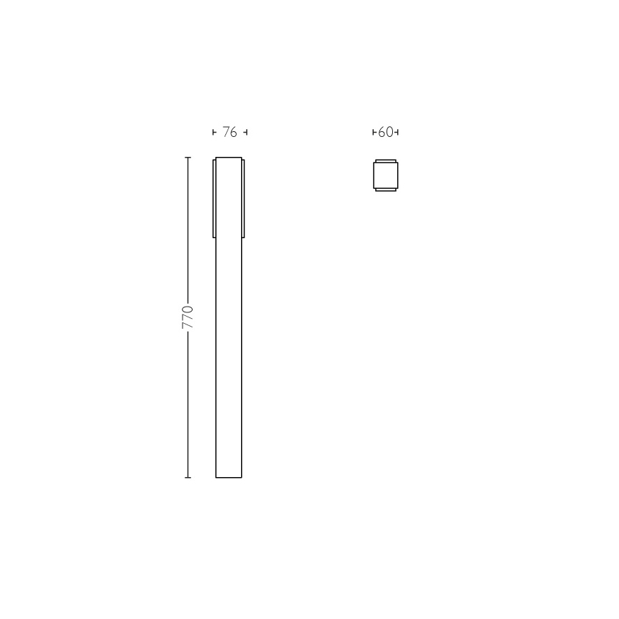 Philips - Outdoor column light 2xLED/4,5W IP44