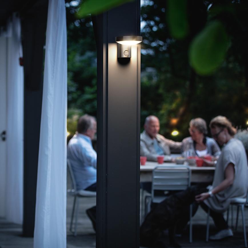 Philips 16491/47/P0 - LED Outdoor wall light with a sensor MYGARDEN COCKATOO 1xLED/8W/230V IP44