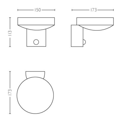 Philips 16491/47/P0 - LED Outdoor wall light with a sensor MYGARDEN COCKATOO 1xLED/8W/230V IP44